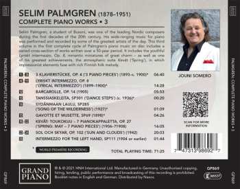 CD Selim Palmgren: Complete Piano Works, Vol. 3
