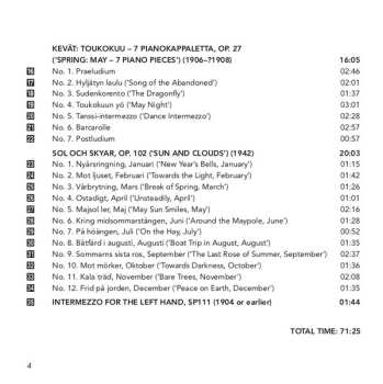 CD Selim Palmgren: Complete Piano Works, Vol. 3