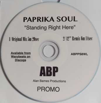 Album Paprika Soul: Standing Right Here
