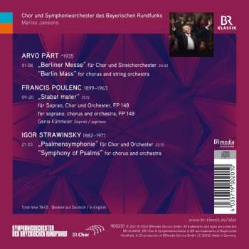 CD Arvo Pärt: Berliner Messe /Stabat Mater /Psalmensymphonie
