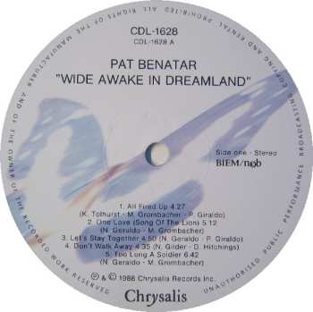 LP Pat Benatar: Wide Awake In Dreamland