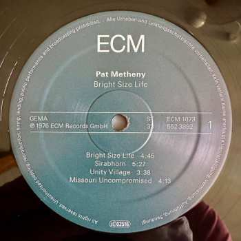 LP Pat Metheny: Bright Size Life