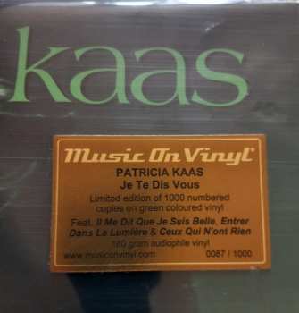 2LP Patricia Kaas: Je Te Dis Vous CLR | LTD | NUM