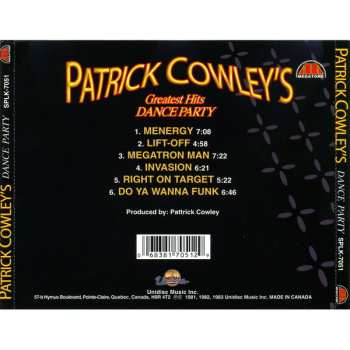 CD Patrick Cowley: Patrick Cowley's Greatest Hits Dance Party