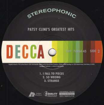 2LP Patsy Cline: Greatest Hits