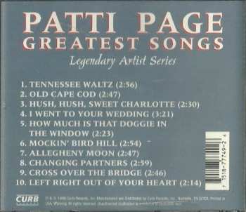 CD Patti Page: Greatest Songs  