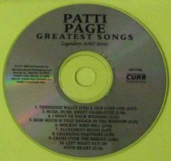 CD Patti Page: Greatest Songs  