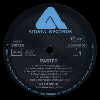 LP Patti Smith Group: Easter