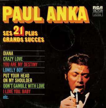 2LP Paul Anka: Ses 21 Plus Grands Succes