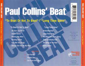 CD Paul Collins' Beat: To Beat Or Not To Beat / Long Time Gone