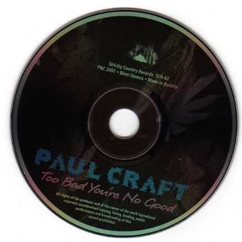 CD Paul Craft: Too Bad You're No Good