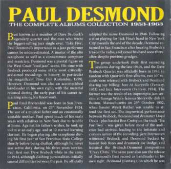 4CD/Caja Paul Desmond: The Complete Albums Collection 1953-1963