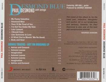 CD Paul Desmond With Strings: Desmond Blue