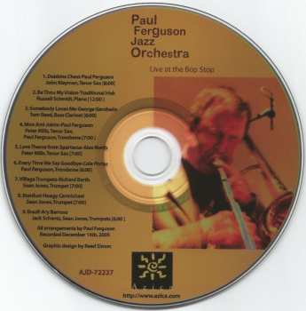 CD Paul Ferguson Jazz Orchestra: Live At The Bop Stop