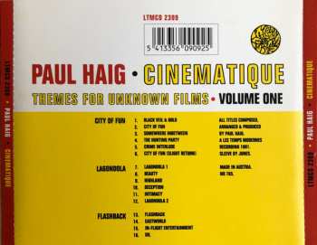 CD Paul Haig: Cinematique