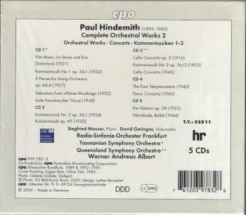 5CD/Caja Paul Hindemith: Complete Orchestral Works 2