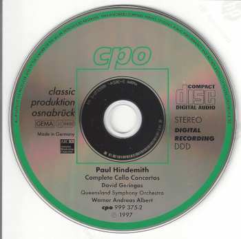 5CD/Caja Paul Hindemith: Complete Orchestral Works 2