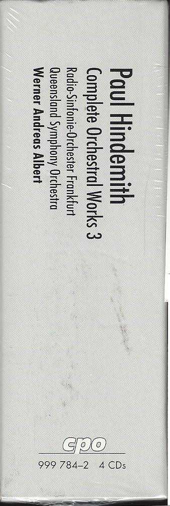 4CD/Caja Paul Hindemith: Complete Orchestral Works 3