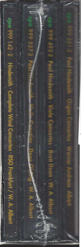 4CD/Caja Paul Hindemith: Complete Orchestral Works 3
