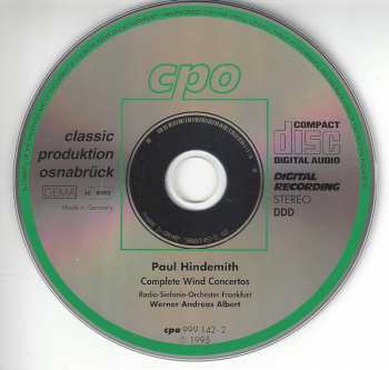 4CD/Caja Paul Hindemith: Complete Orchestral Works 3