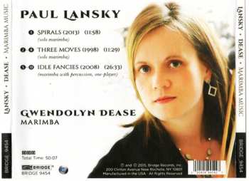 CD Paul Lansky: Idle Fancies: Music For Marimba