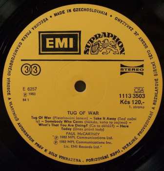 LP Paul McCartney: Tug Of War