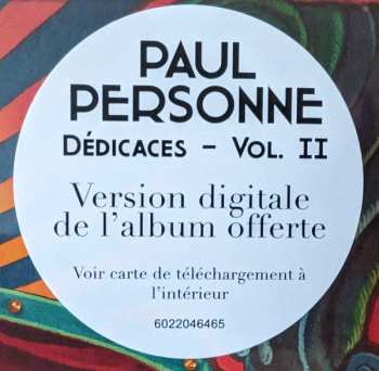 2LP Paul Personne: Dédicaces My Spéciales Personnelles Covers. Vol II