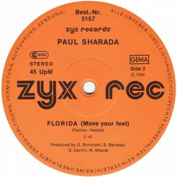 LP Paul Sharada: Florida (Move Your Feet)