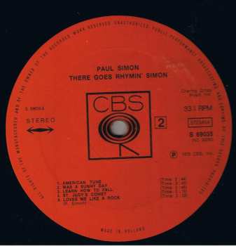 LP Paul Simon: There Goes Rhymin' Simon