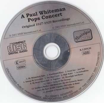 CD Paul Whiteman And His Orchestra: A Pops Concert
