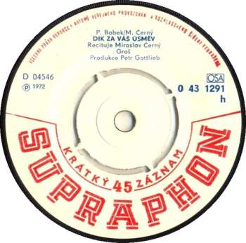 SP Pavel Bobek: Krajem Já Šel / Dík Za Váš Úsměv