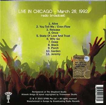 CD Pearl Jam: Deep (Live In Chicago - March 28, 1992)