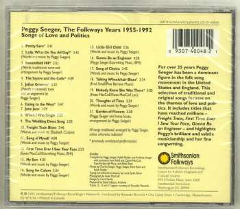 CD Peggy Seeger: The Folkways Years 1955-1992 - Songs Of Love And Politics
