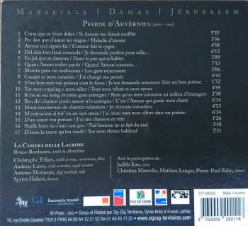 CD La Camera Delle Lacrime: Marseille, Damas, Jérusalem
