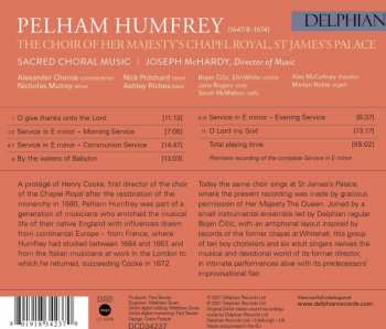 CD Pelham Humfrey: Pelham Humfrey: Sacred Choral Music