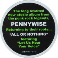 CD Pennywise: All Or Nothing