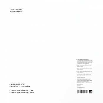 LP Pet Shop Boys: I Don't Wanna