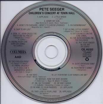 CD Pete Seeger: Children's Concert At Town Hall