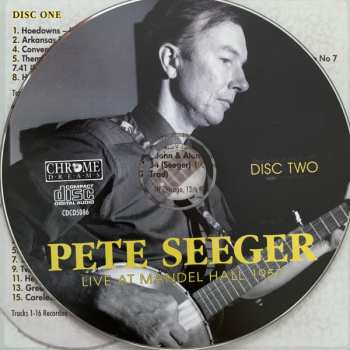 2CD Pete Seeger: Live At Mandel Hall 1957