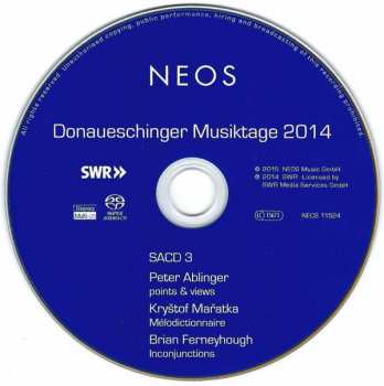 DVD/Caja/SACD Wolfgang Rihm: Donaueschinger Musiktage 2014