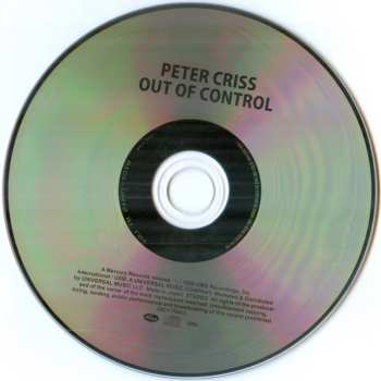 CD Peter Criss: Out Of Control = アウト・オブ・コントロール LTD
