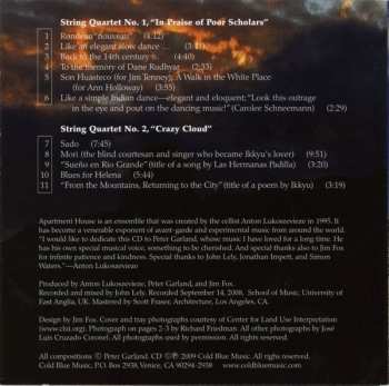 CD Peter Garland: String Quartets [1 & 2]