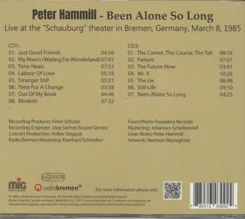 2CD Peter Hammill: Been Alone So Long (The Naked Songs - Tour, Bremen 1985)