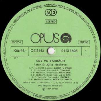 LP Júlia Hečková: Sny Vo Farbách