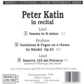 CD Peter Katin: In Recital