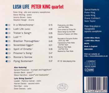 CD The Peter King Quartet: Lush Life 
