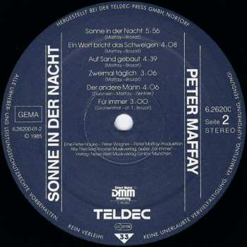 LP Peter Maffay: Sonne In Der Nacht