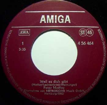 SP Peter Maffay: Weil Es Dich Gibt / Ist Es Gut - Ist Es Schlecht