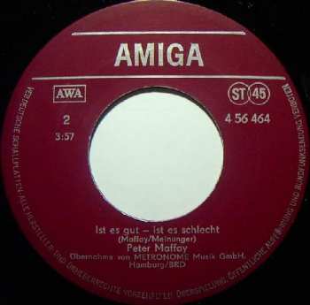 SP Peter Maffay: Weil Es Dich Gibt / Ist Es Gut - Ist Es Schlecht