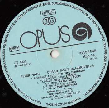 LP Peter Nagy: Chráň Svoje Bláznovstvá